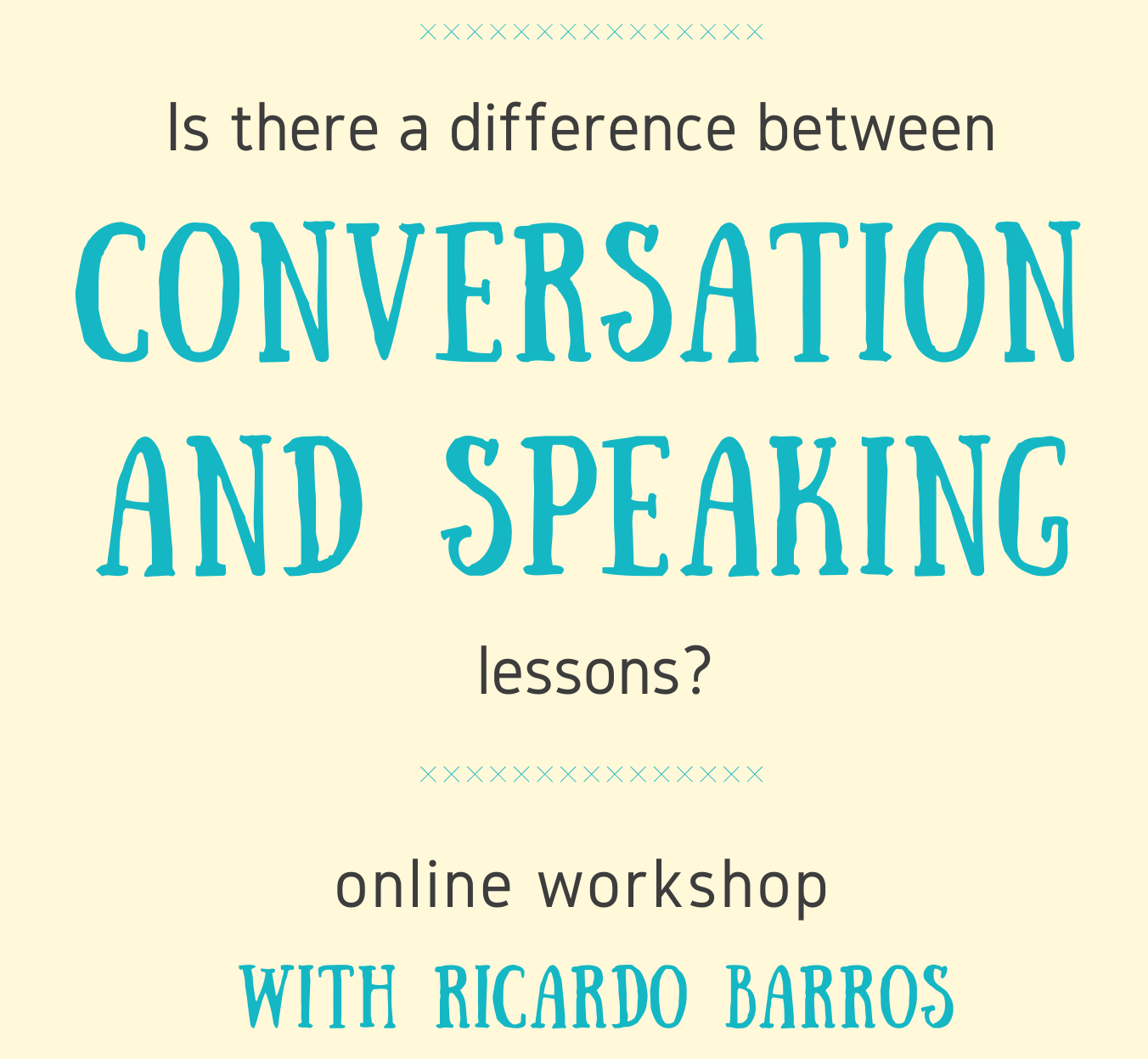 Conversation and Speaking